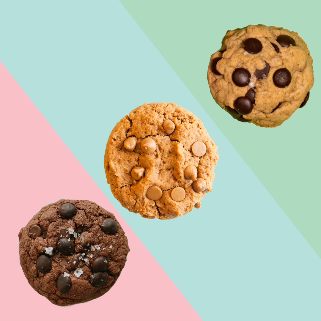 Chocolate Chip, Fudge, and Peanut Butter Chunk Cookie Variety Pack